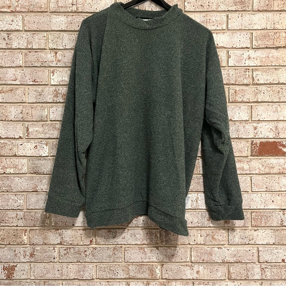 Wooly threads green mens sweater